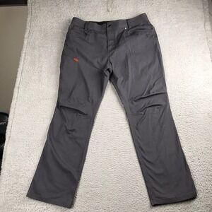 BRUNT Torra Pant Mens 38 (40x31) Gray Work Utility Stretch Canvas Trousers